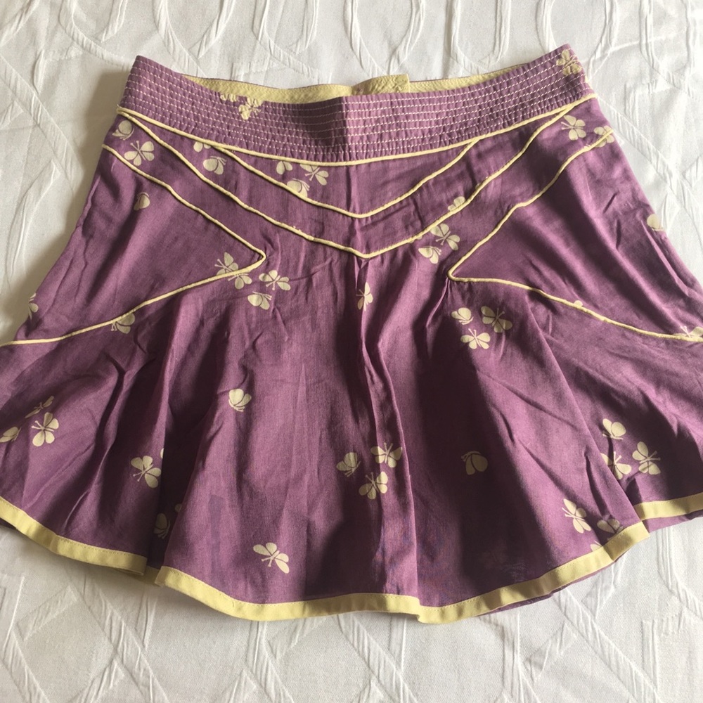 Marc Jacobs Purple Butterfly Print Mini Skirt